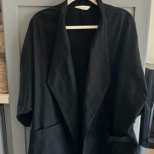 ELIZABETH SUZANN Harper Jacket OS - Black Canvas